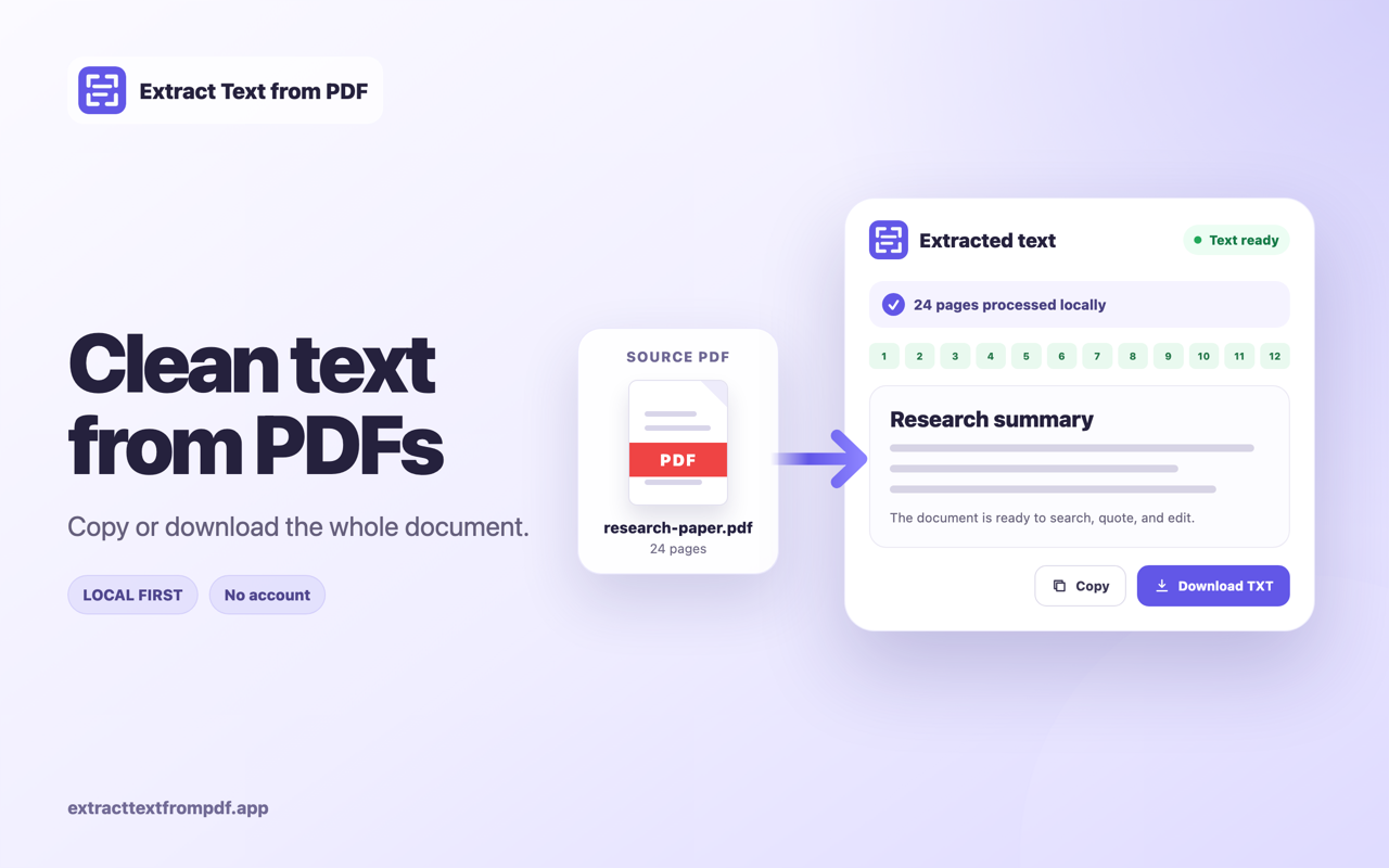 Extract Text from PDF